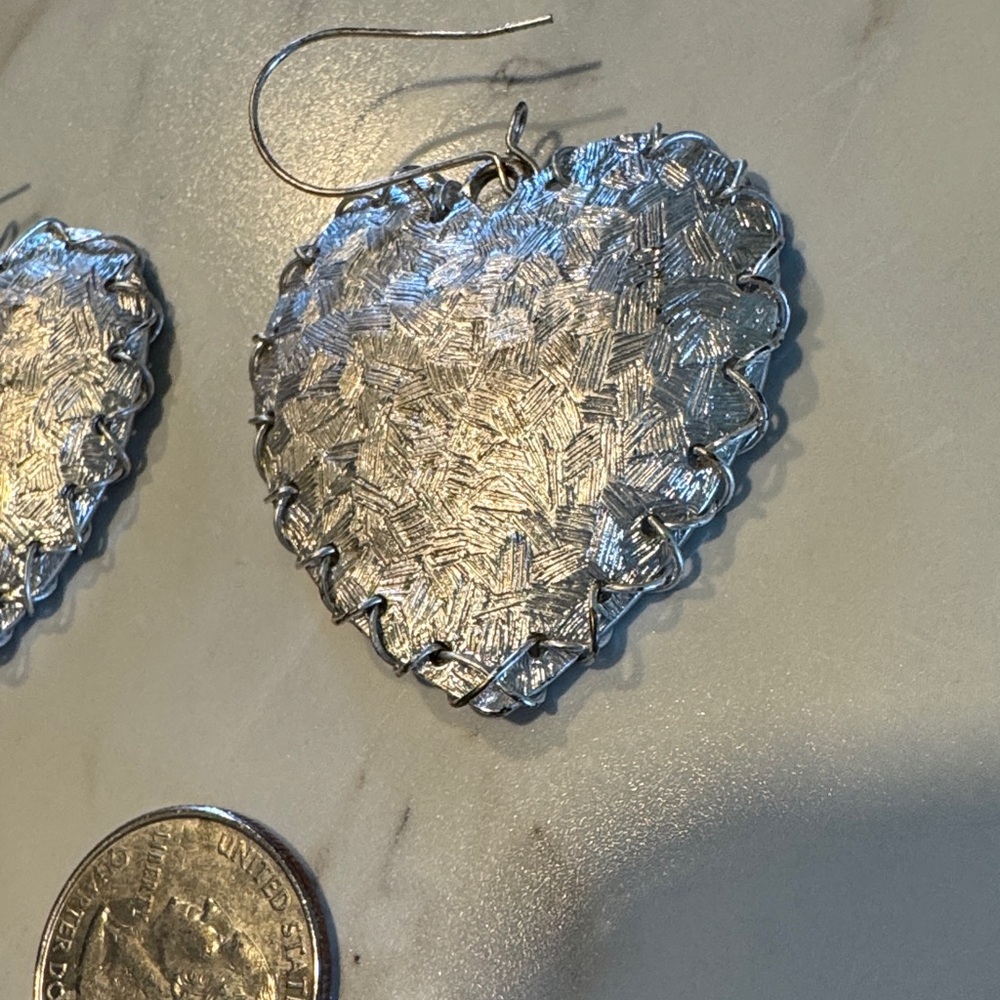 Silver Statement Earrings Set - Picture 5 of 7